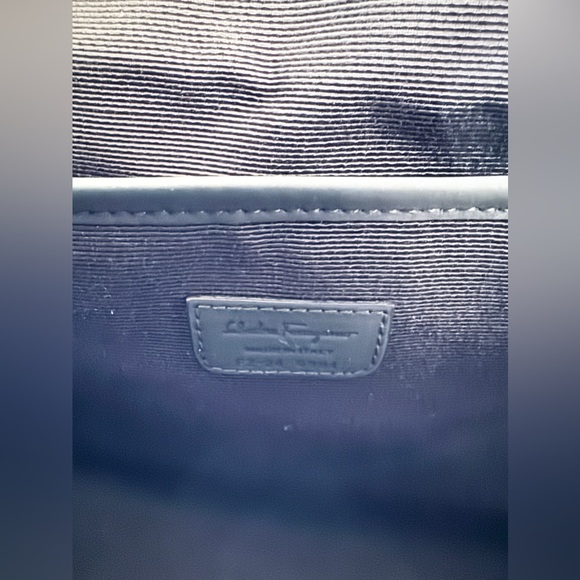 SALVATORE FERRAGAMO BACKPACK RUCKSACK CROCODILE MATTE BLACK GRAY $4300 NWOT - Picture 11 of 13